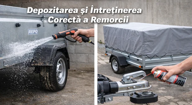 Cum să depozitezi sau să întreții corect remorca
